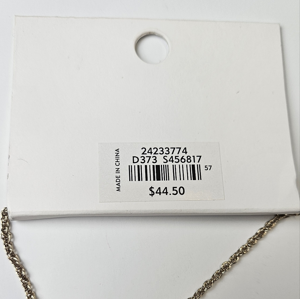 Loft Necklace -Golden tone with Rhinestones - Picture 4 of 7